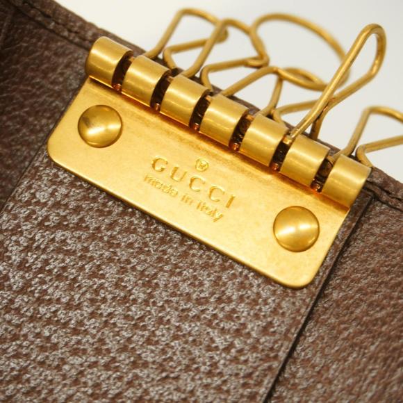 Gucci Key Case Ophidia 603732 Brown Beige Men's Women's - Picture 9 of 10